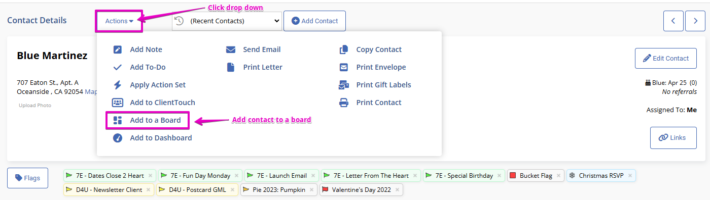 Add a contact to a board from the contact record.png